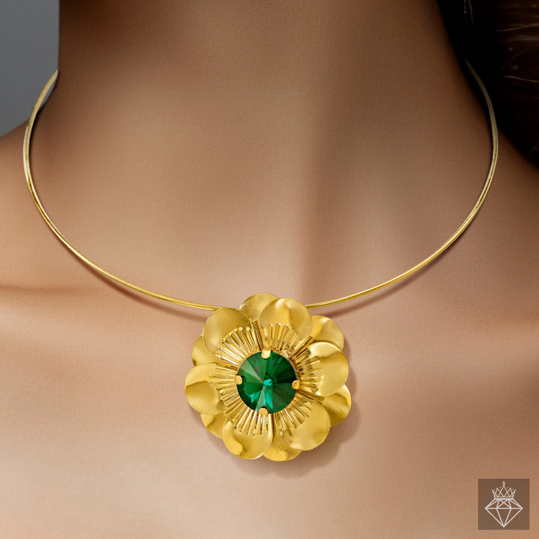 PRAO Anti-Tarnish Daffodil Necklace