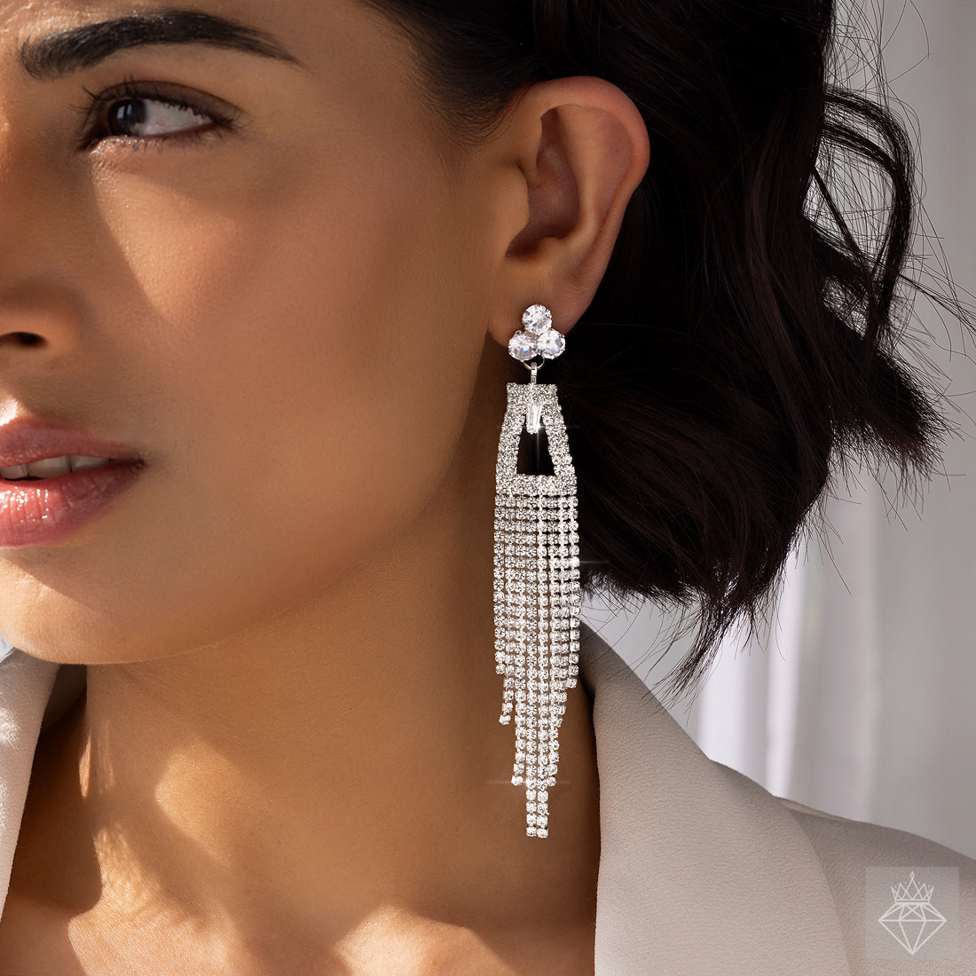 PRAO Anti-Tarnish Crystals Danglers