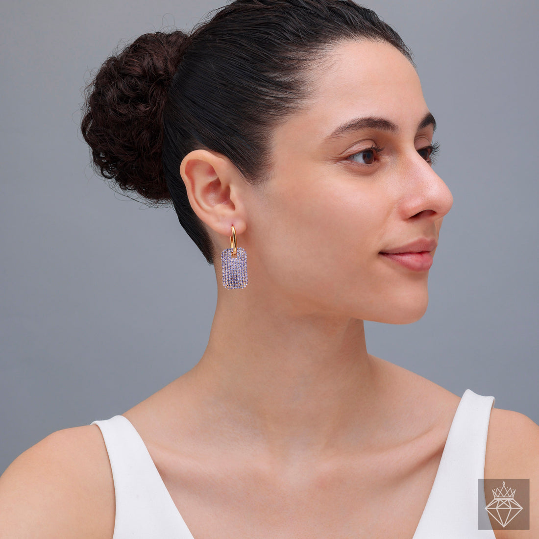 PRAO's Hoop of Elegance Dangle Earrings