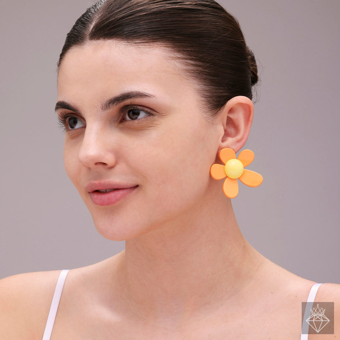 Dramatic Bloom: PRAO's Resin Floral Earrings