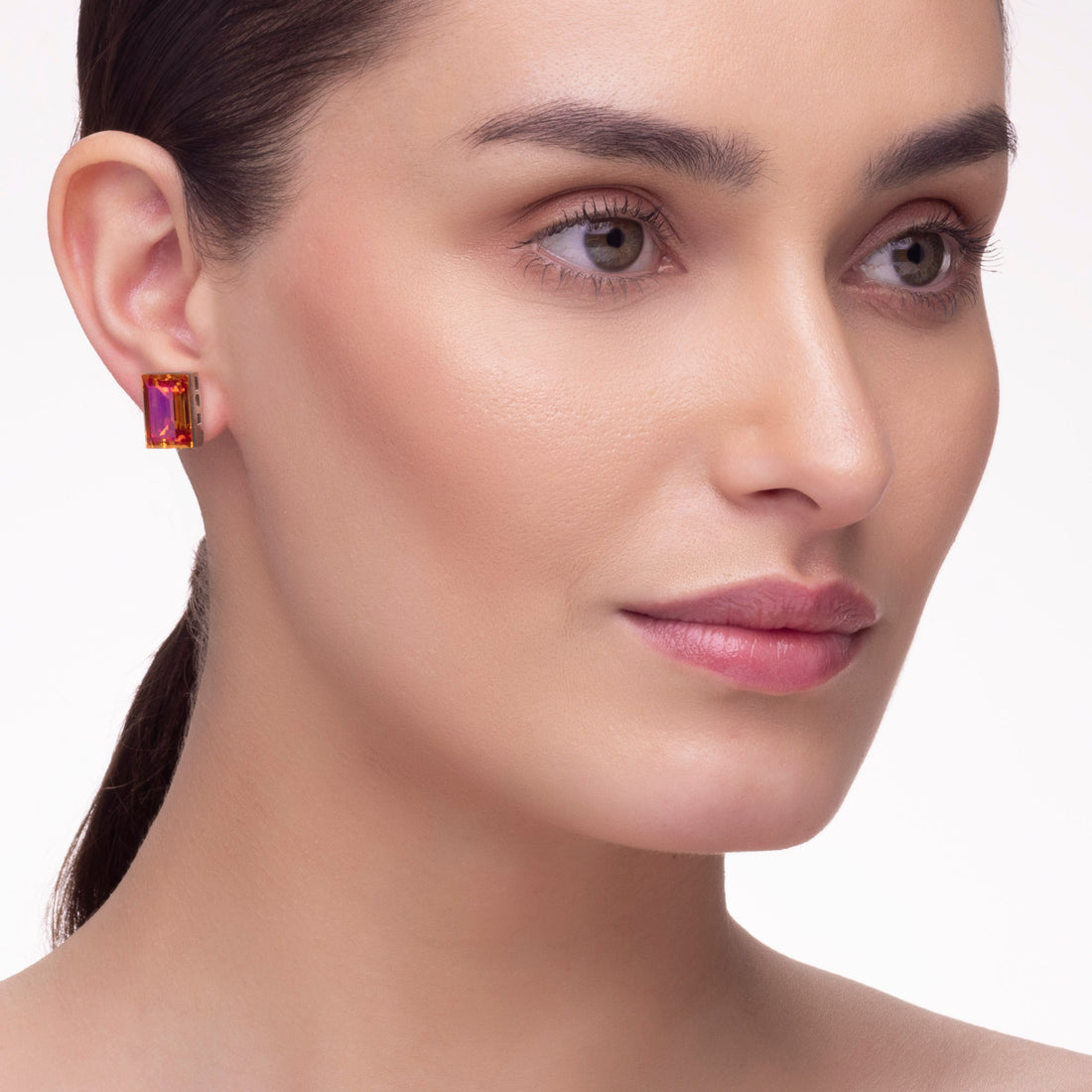 Elegant Finery Stud Earrings By PRAO