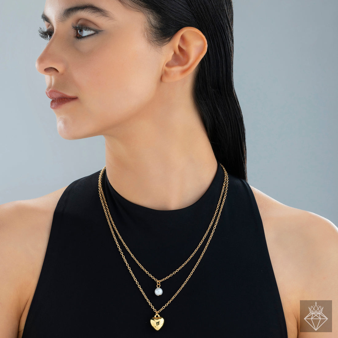 PRAO Anti-Tarnish Multilayered Necklace