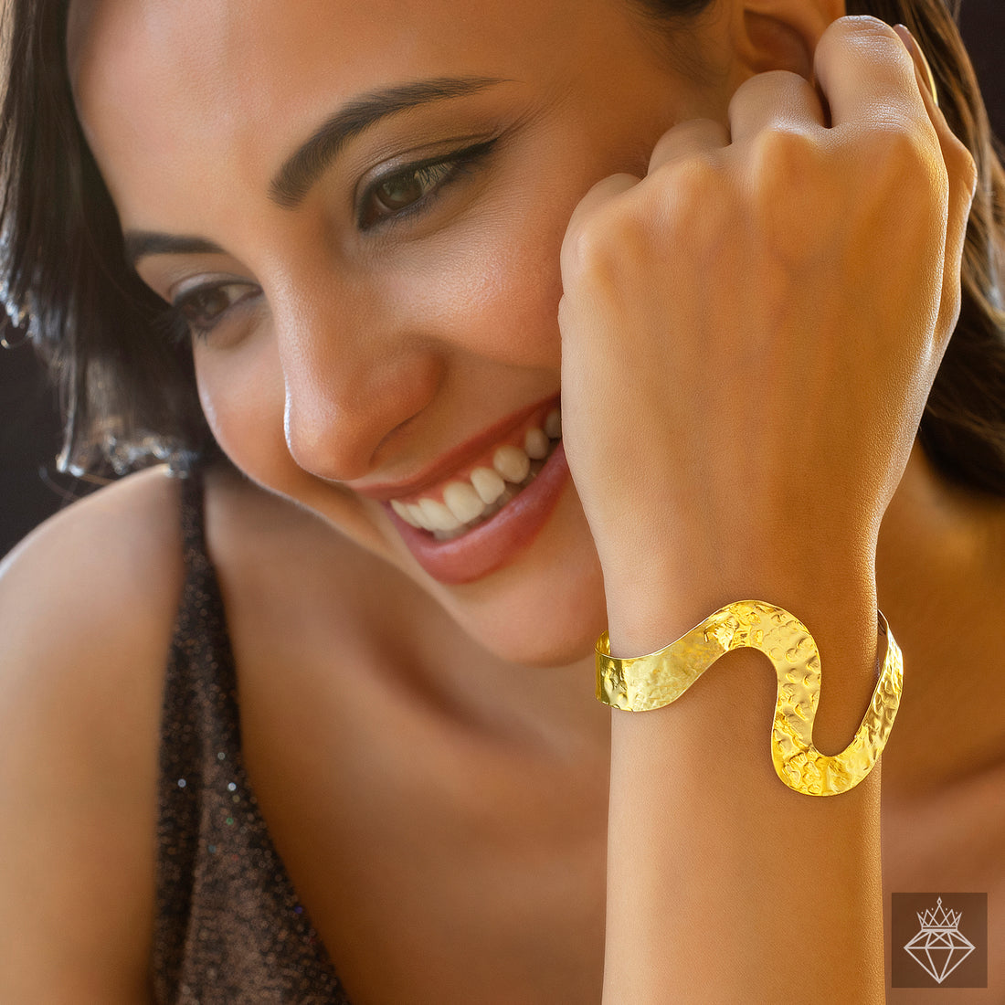 PRAO Anti-Tarnish Wavy Bracelet