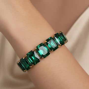 PRAO Anti-Tarnish Crystals Bracelet (Adjustable Size)