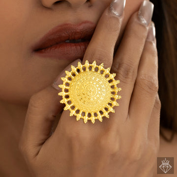 PRAO Anti-Tarnish Sun Ring