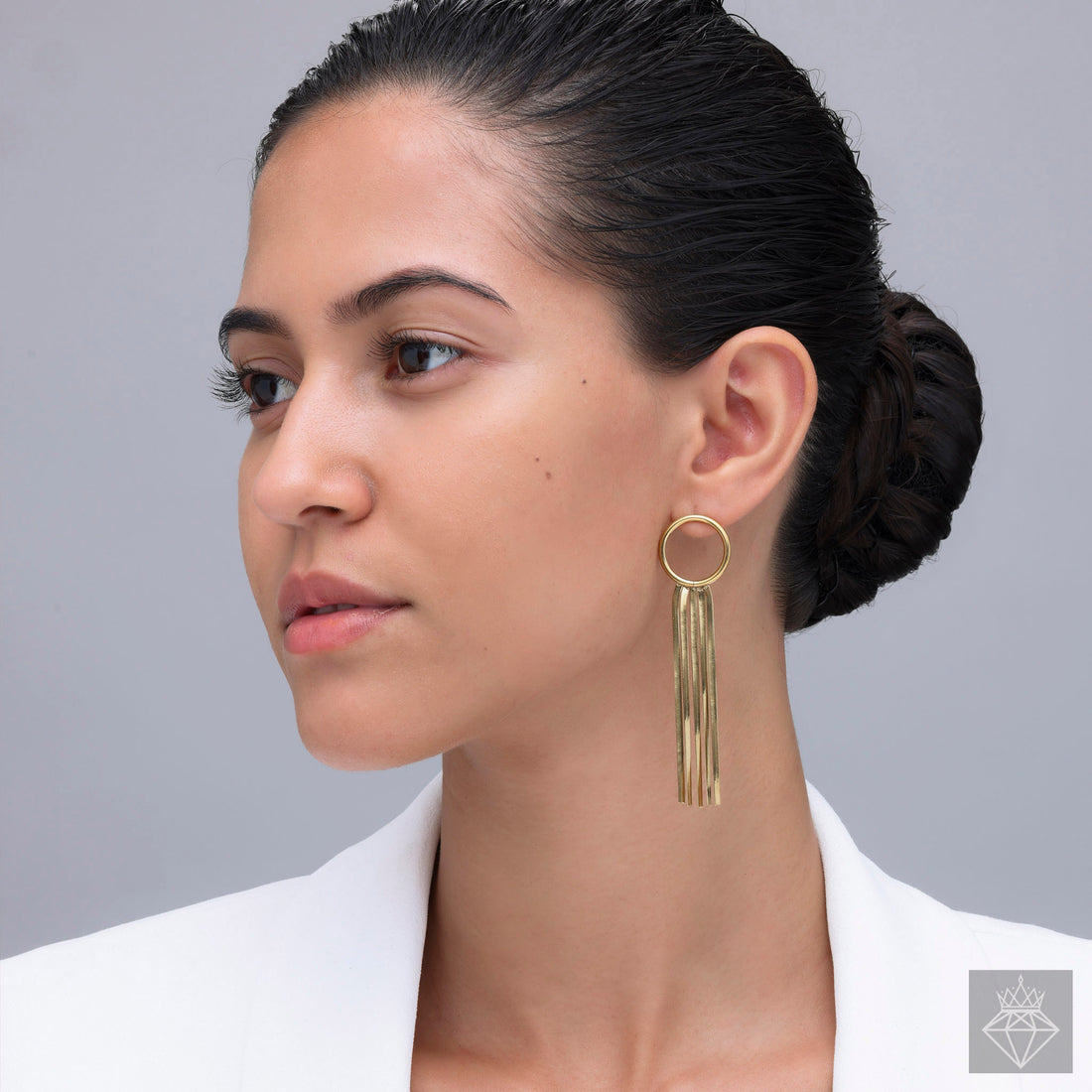 Contemporary Fringe Statement Earrings By PRAO