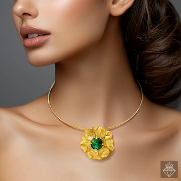 PRAO Anti-Tarnish Daffodil Necklace