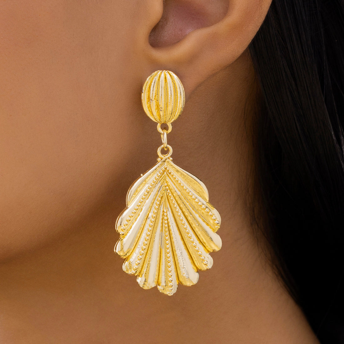 PRAO Anti-Tarnish Palm Leaf Dangles