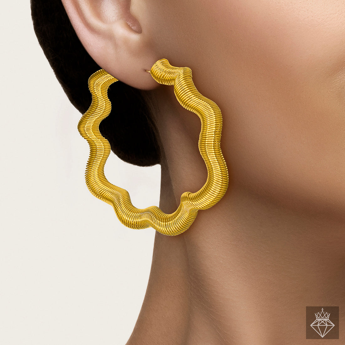 PRAO Anti-Tarnish Spring Necklace Set With Earrings