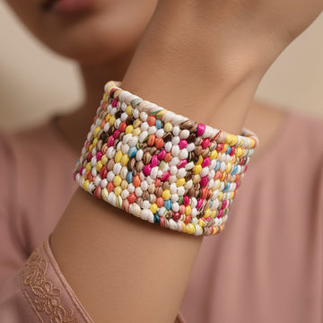 PRAO Multicolour Raffia Bracelet (Adjustable Size)