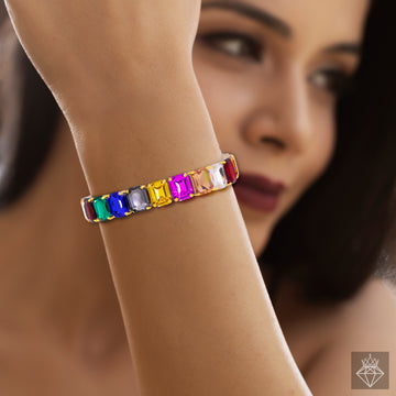 PRAO Anti-Tarnish MultiColor Crystal Bracelet ✨