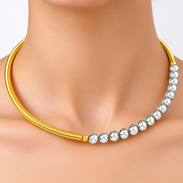 PRAO Necklace Anti-Tarnish Statement Set