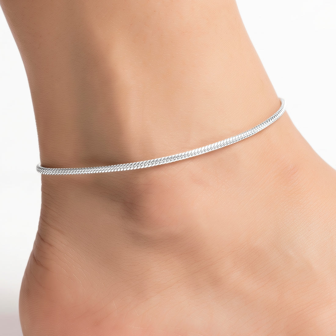 PRAO Anklet Anti-Tarnish Snake Chain Ghungroo Charm
