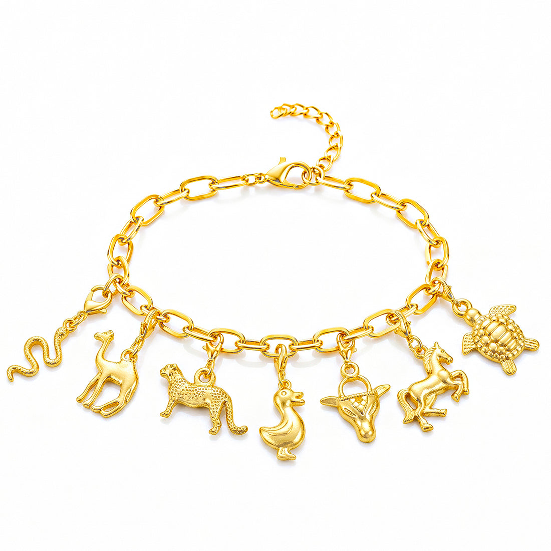 PRAO Bracelet Anti-Tarnish Animal Charms (Adjustable Size)