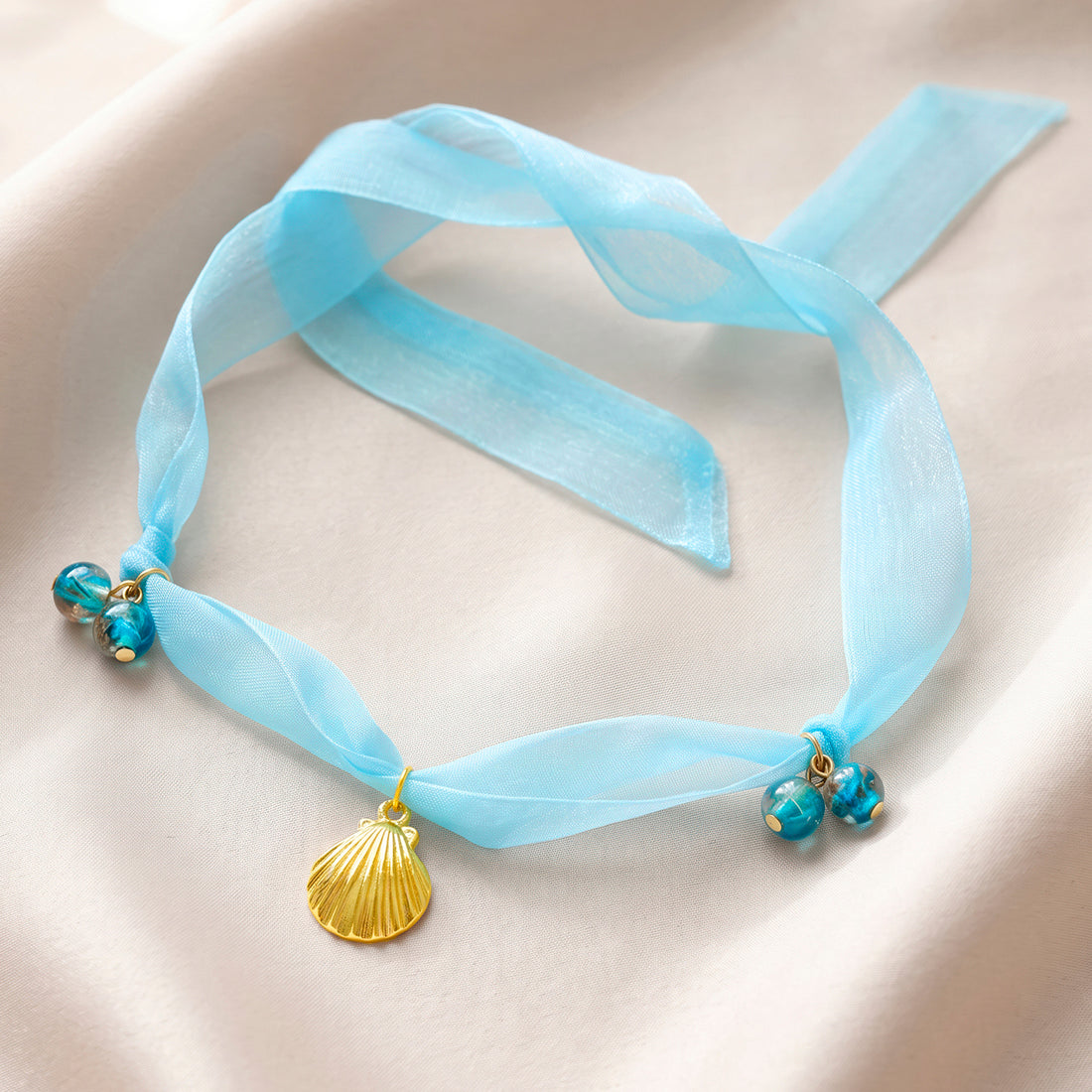 PRAO Necklace Cum Bracelet Seashell Charms