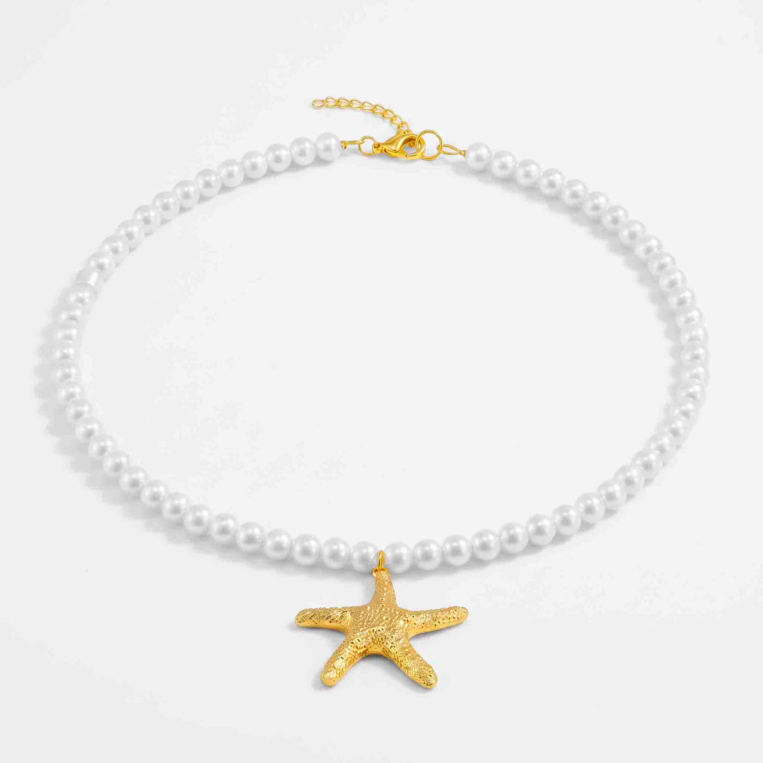PRAO Necklace Anti-Tarnish Pearl Starfish