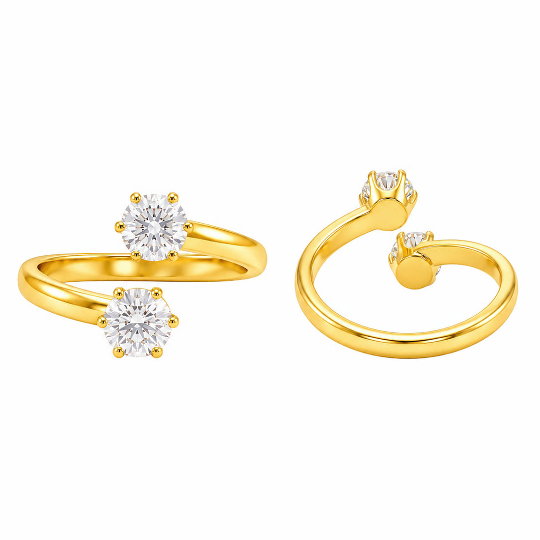 PRAO Ring Anti-Tarnish Bypass Crystal (Adjustable Size)