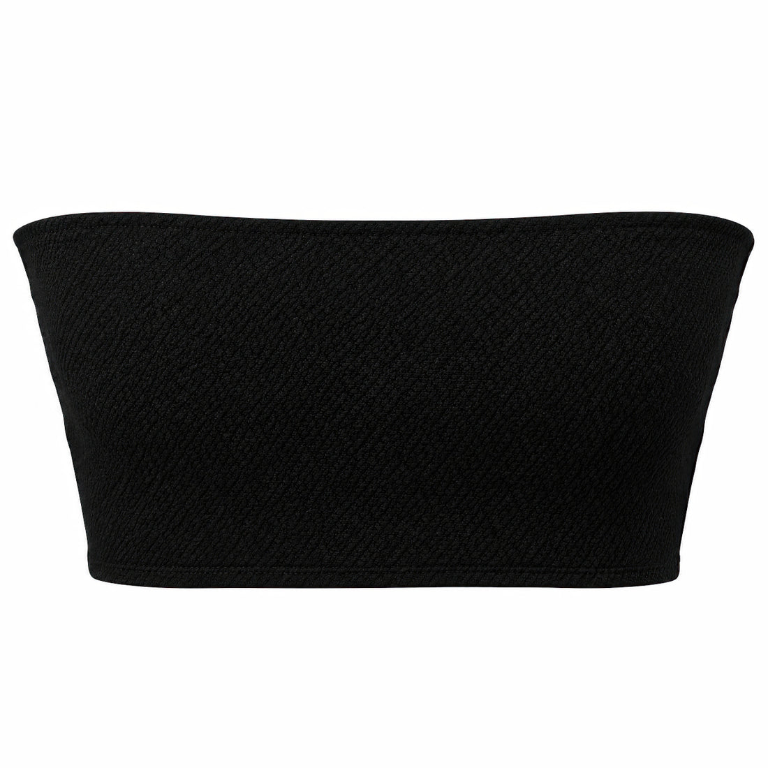 PRAO Bandeau Top Jet Black Strapless (Bust Size 30–34)
