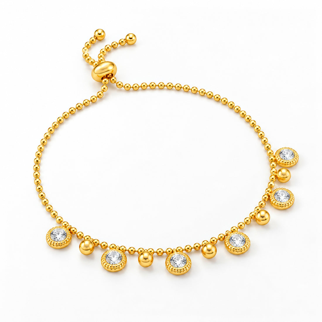 PRAO Bracelet Anti-Tarnish Crystal Bolo (Adjustable Size)