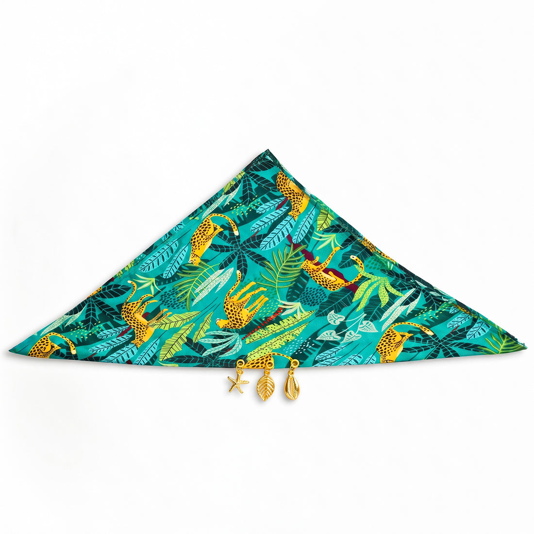 PRAO Scarf Necklace Anti-Tarnish Green Tropical Charm