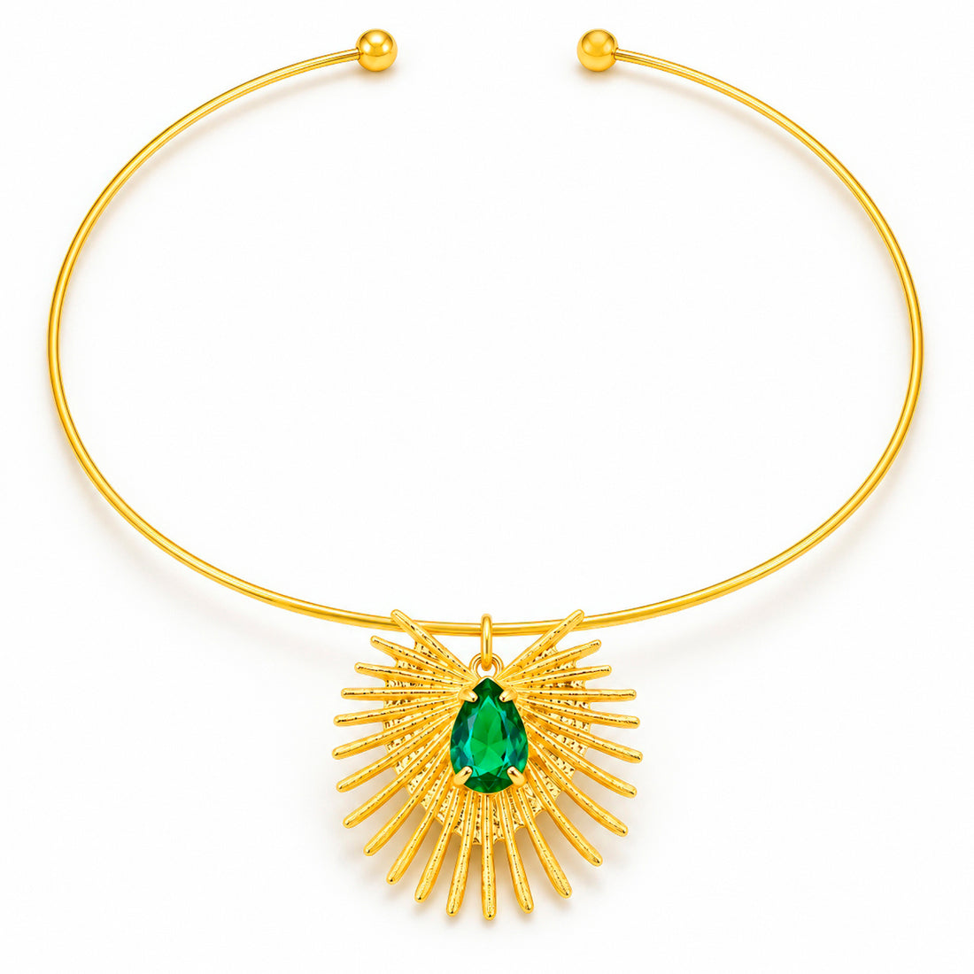 PRAO Necklace Anti-Tarnish Gold Plated Hedgehog Hasli