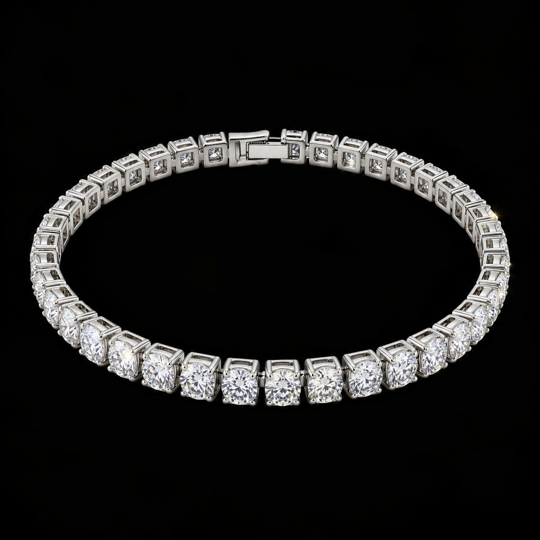 PRAO Bracelet Anti-Tarnish Classic Tennis (Adjustable Size)