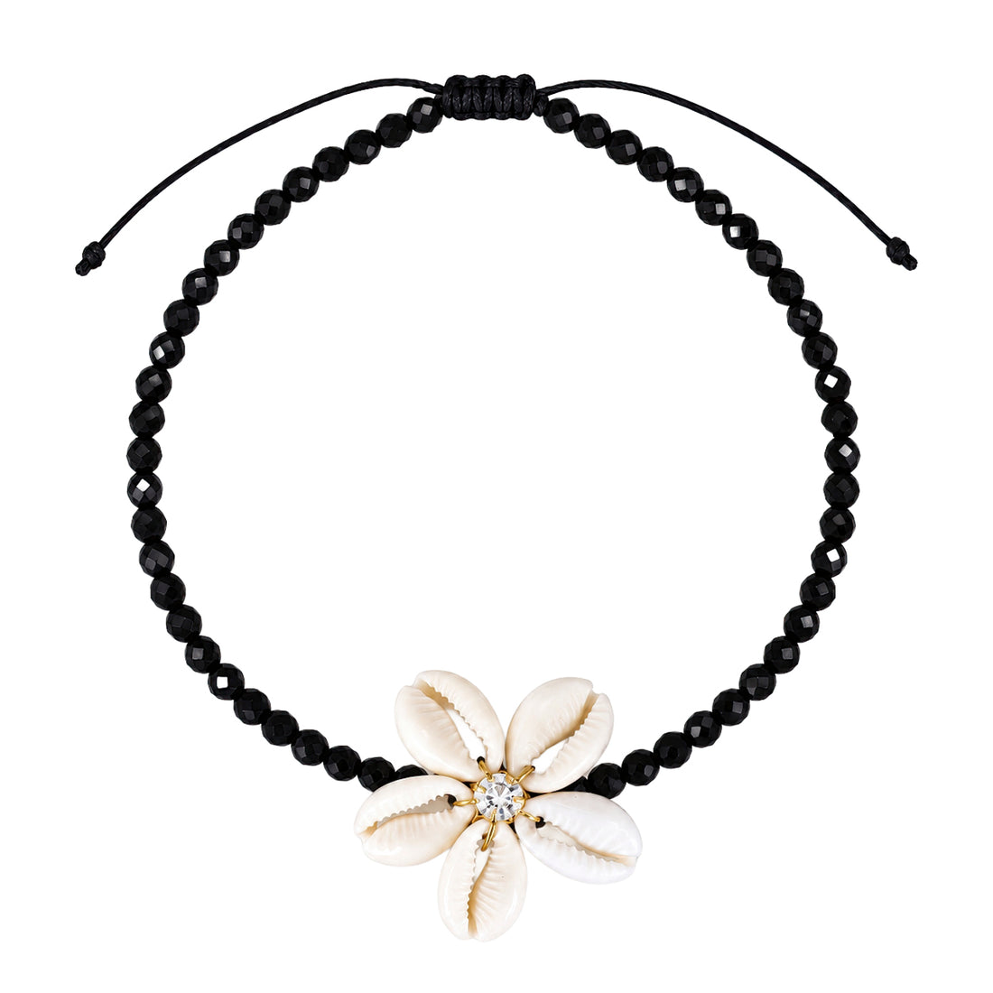 PRAO Anklet Anti-Tarnish Cowrie Flower Cord