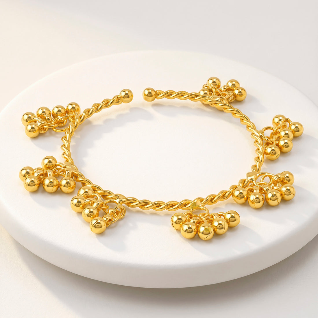 PRAO Bracelet Anti-Tarnish Ghungroo Bangle (Adjustable Size)