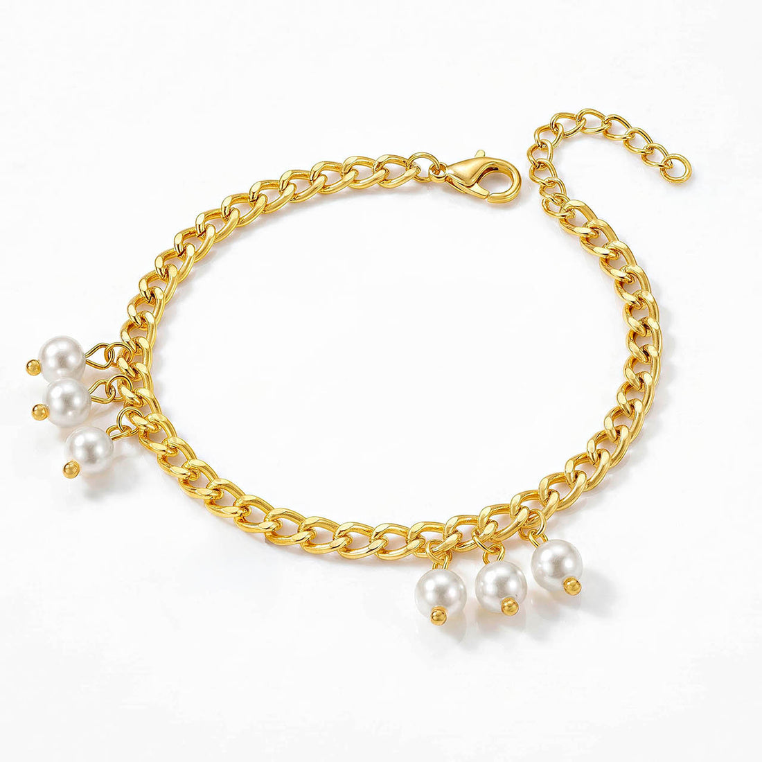 PRAO Bracelet Anti-Tarnish Pearl Charm (Adjustable Size)