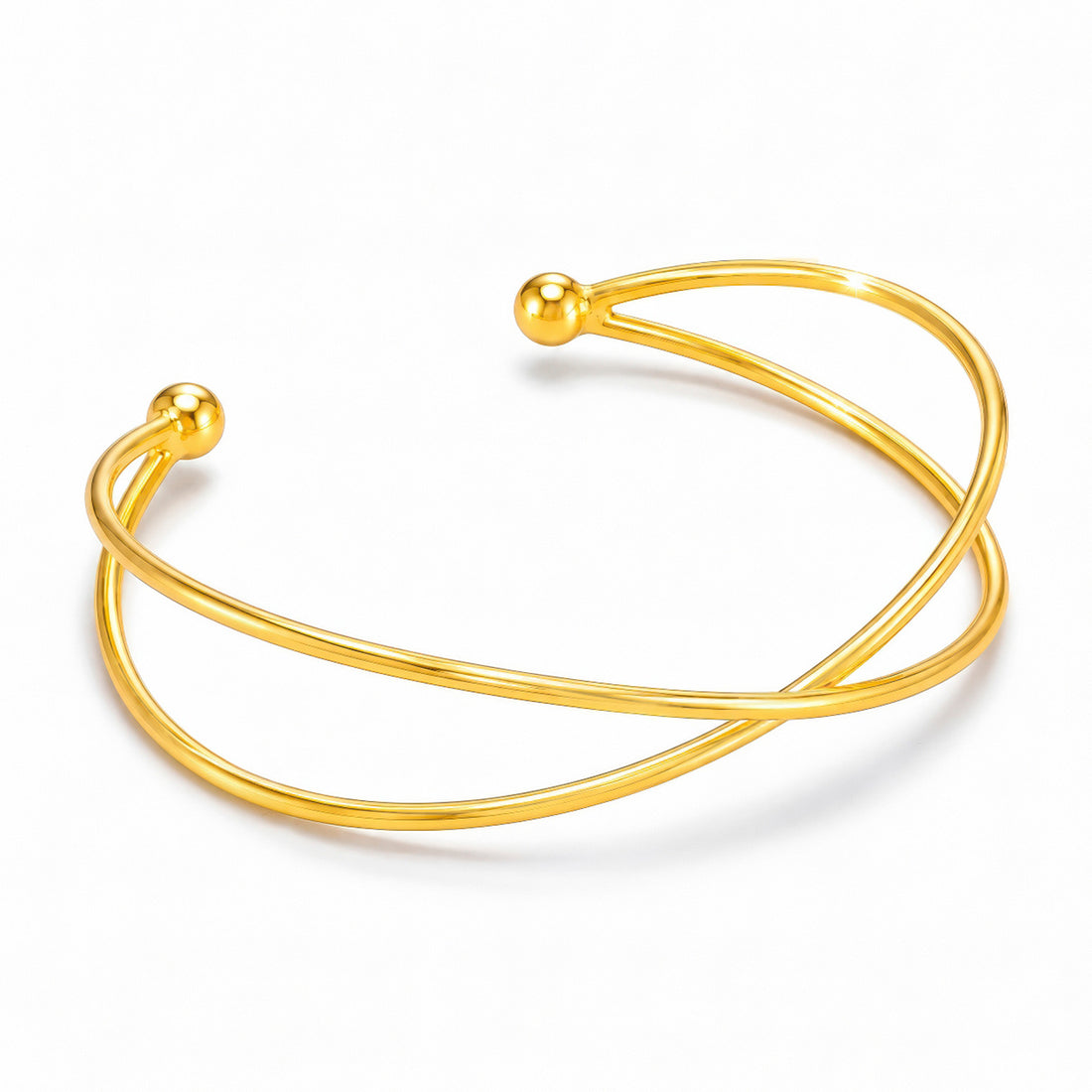 PRAO Bracelet Anti-Tarnish Open Criss Cross (Adjustable Size)