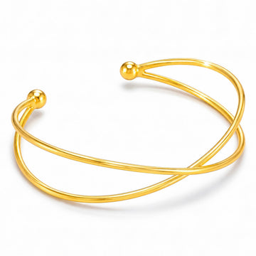 PRAO Bracelet Anti-Tarnish Openable Bangle (Adjustable Size)