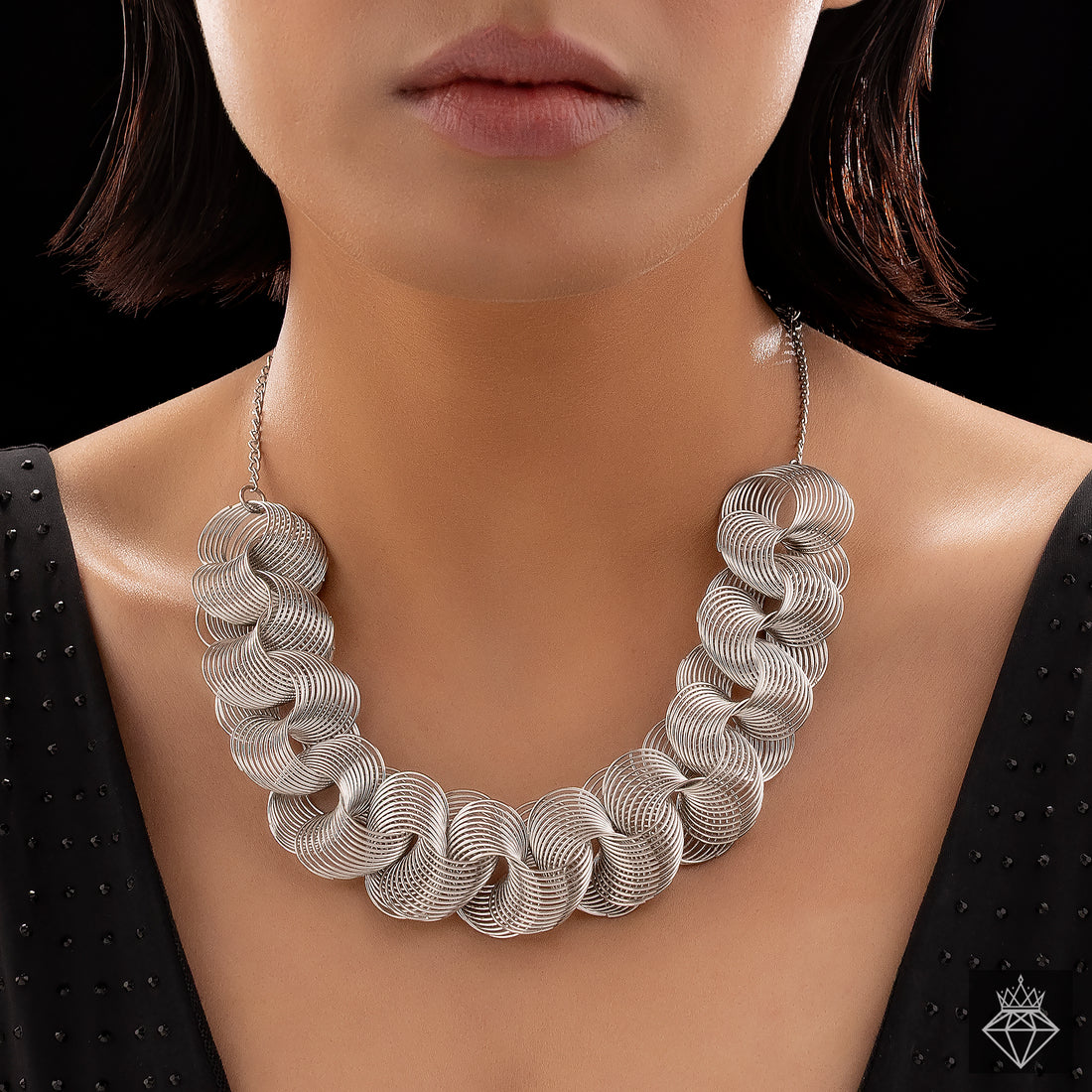 PRAO Anti-Tarnish Silver Spring Necklace✨