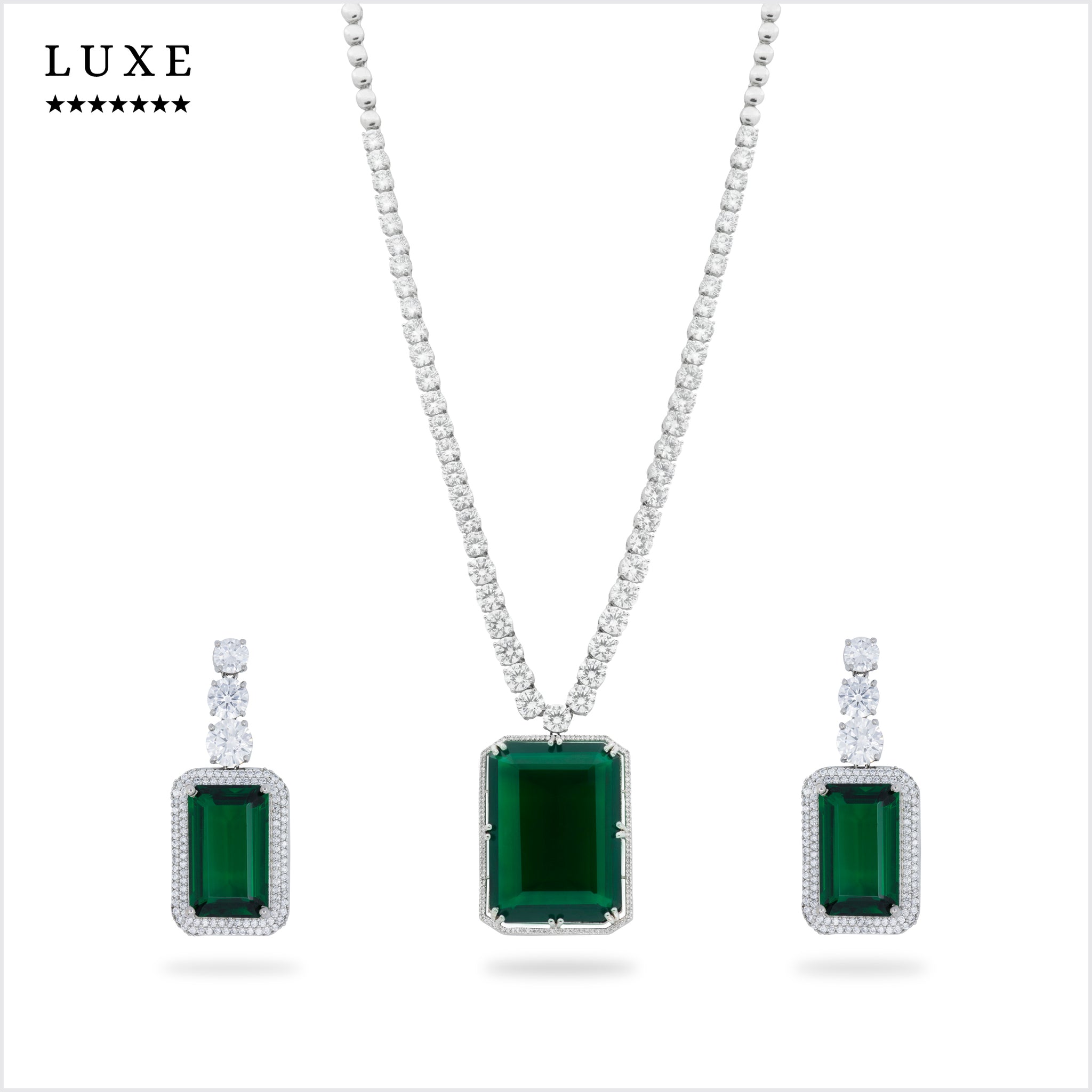PRAO'S Grandiose Emerald Brilliance Duo