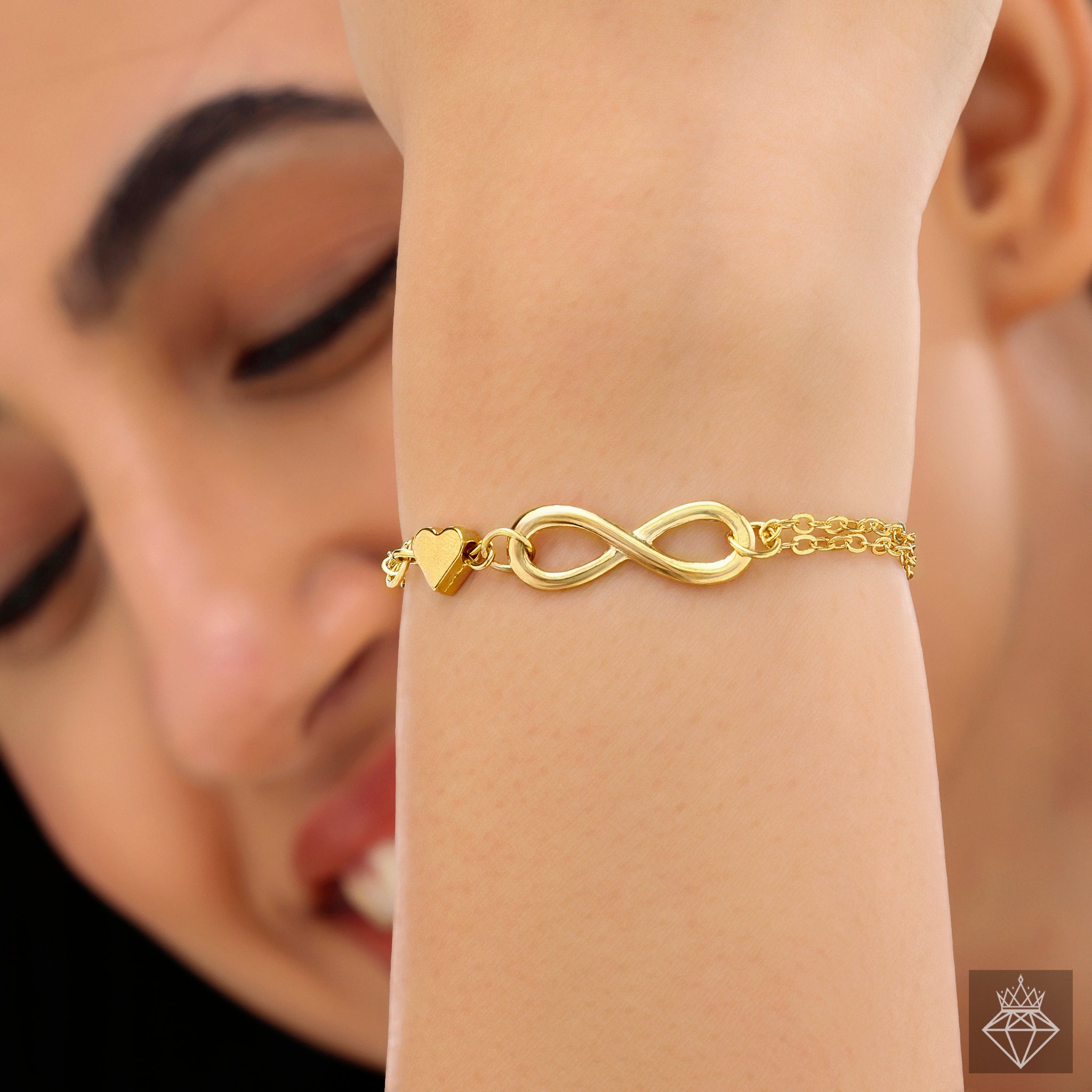 Anti-Tarnish Infinity Gold Plated Bracelet By PRAO