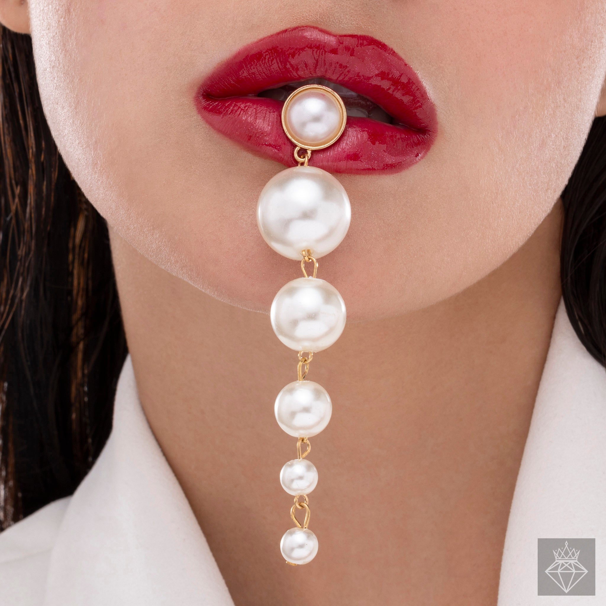 Layered Pearl Danglers By PRAO