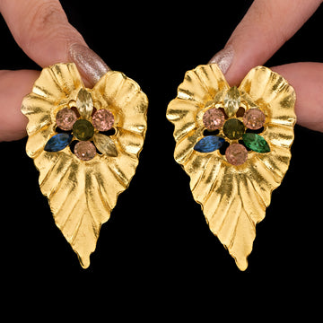 PRAO Earrings Anti-Tarnish Multicolour Crystals Studs