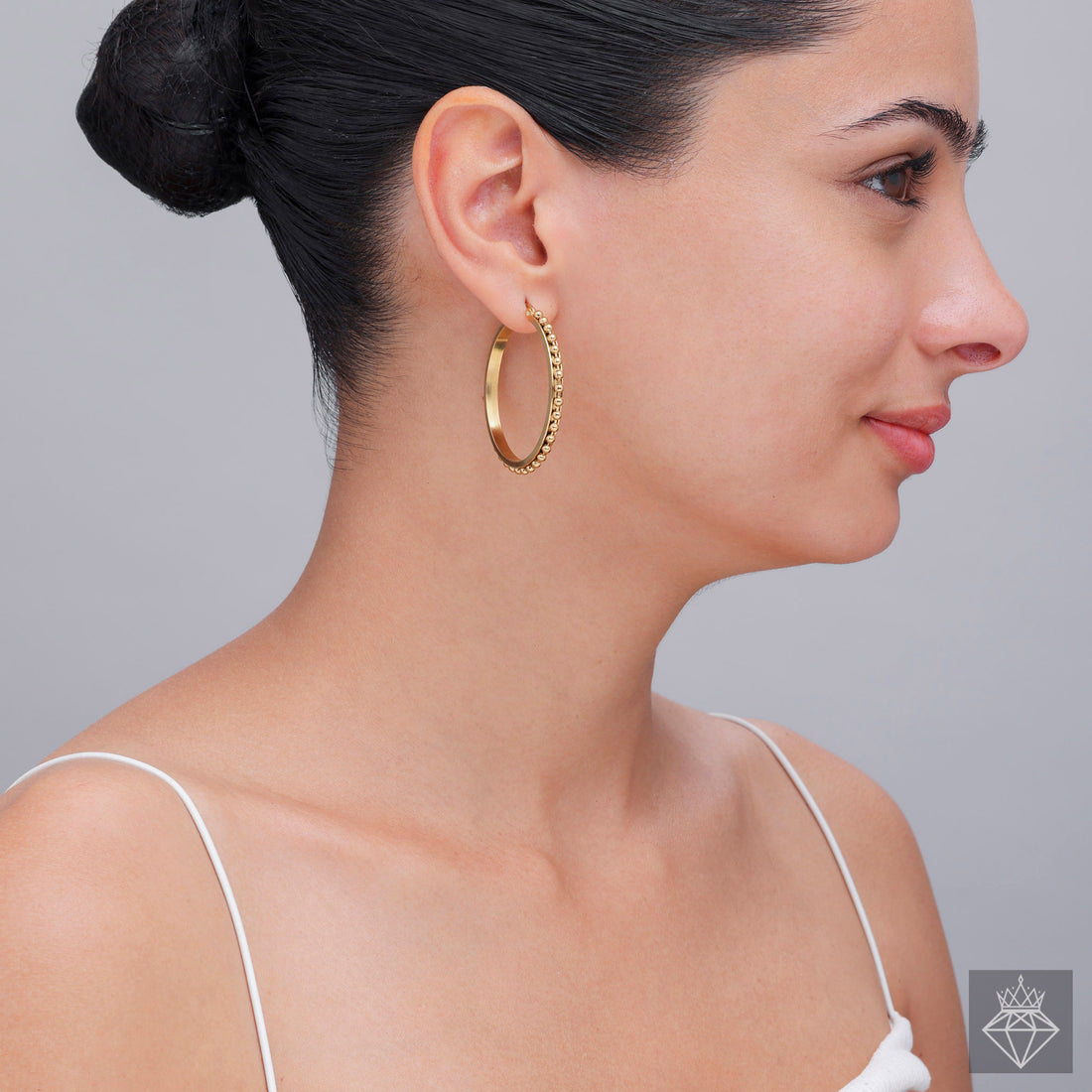 Golden Orbit: PRAO's Hoop Earrings
