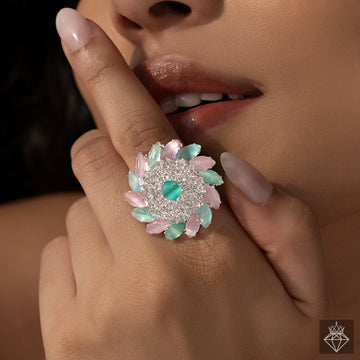 PRAO Anti-Tarnish Crystal Ring✨