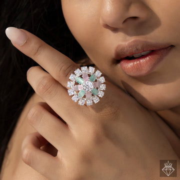 PRAO Anti-Tarnish Crystal Ring✨
