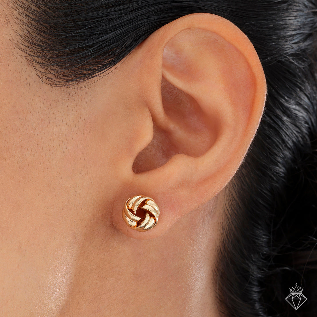 Knotted Stud Earrings By PRAO