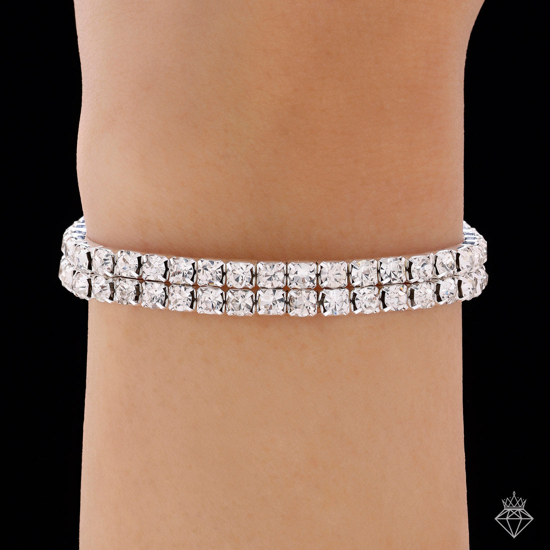 Anti-Tarnish Gleaming Rhinestone Tennis Bracelet By PRAO