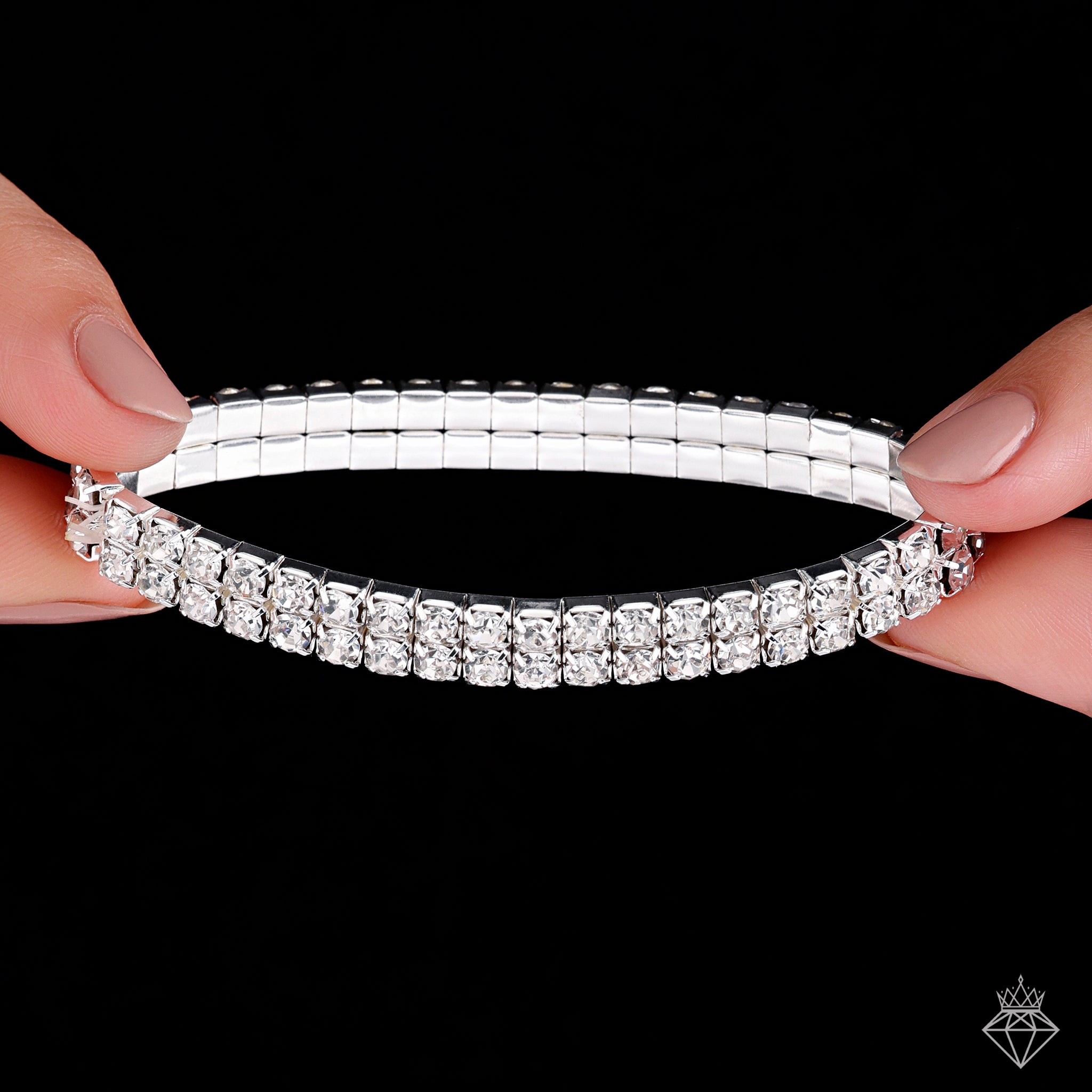 Anti-Tarnish Gleaming Rhinestone Tennis Bracelet By PRAO