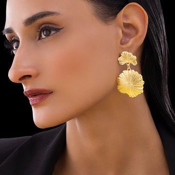 PRAO Anti-Tarnish Conch Shell Dangles with Shell Tops