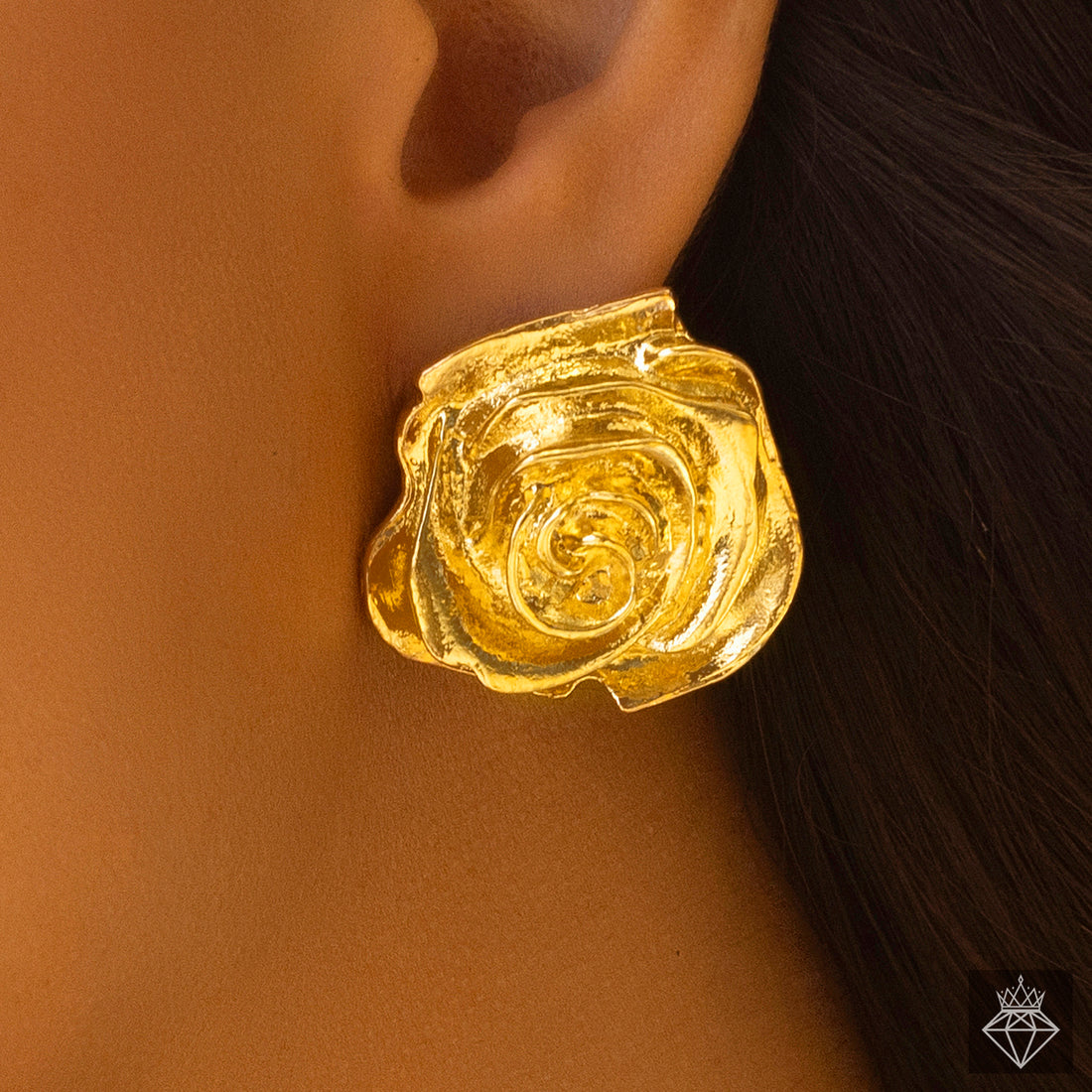 Anti-Tarnish Rose Earrings Only✨