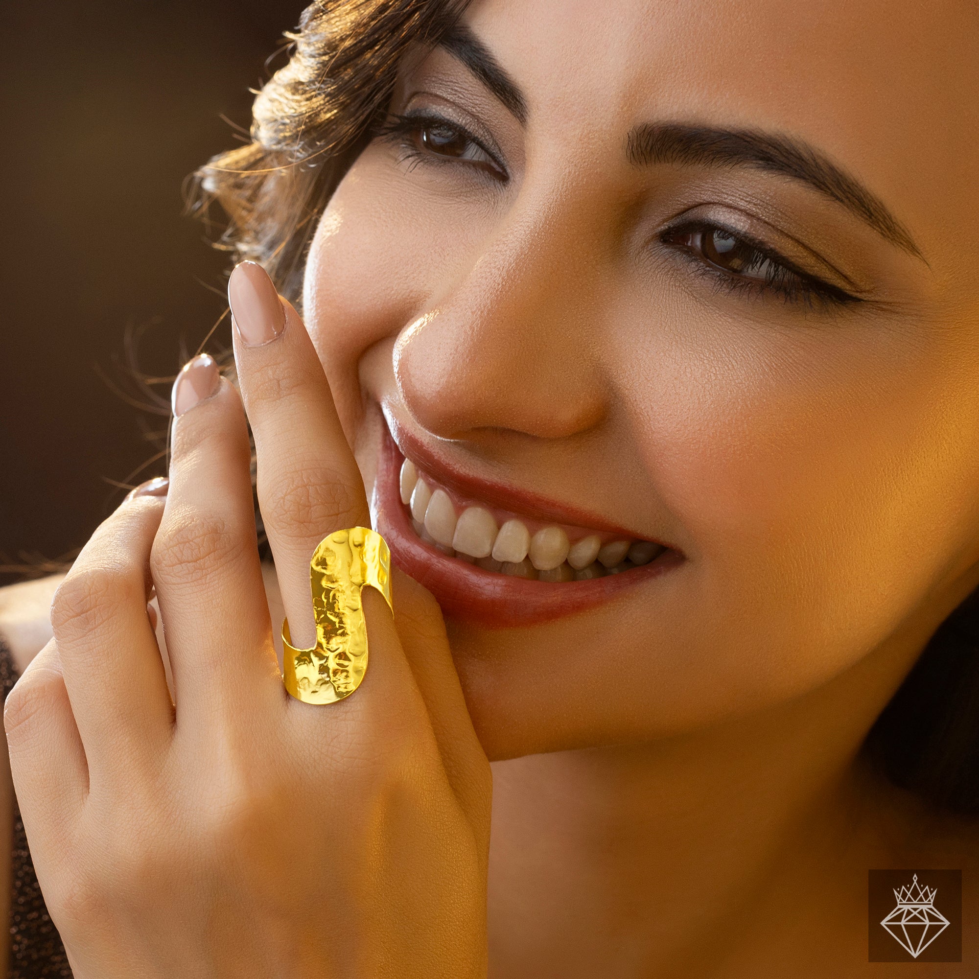 PRAO Anti-Tarnish Wavy Ring (Adjustable Size)