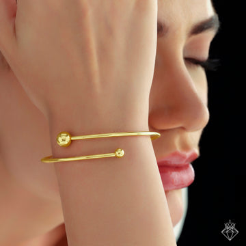 Versatile Gold Plated Anti-Tarnish Openable Bangle Bracelet By PRAO