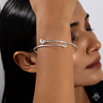 Anti-tarnish Ball Ends Openable Bracelet By PRAO