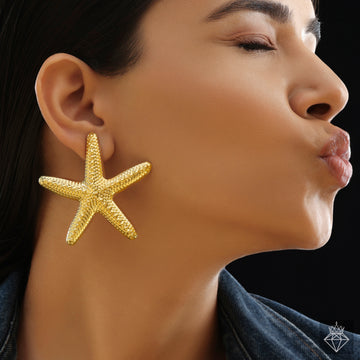 PRAO Anti-Tarnish Star Statement Earrings✨