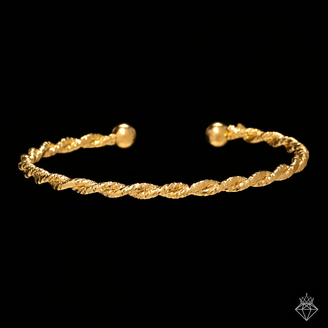 Anti-Tarnish Golden Bangle Bracelet By PRAO