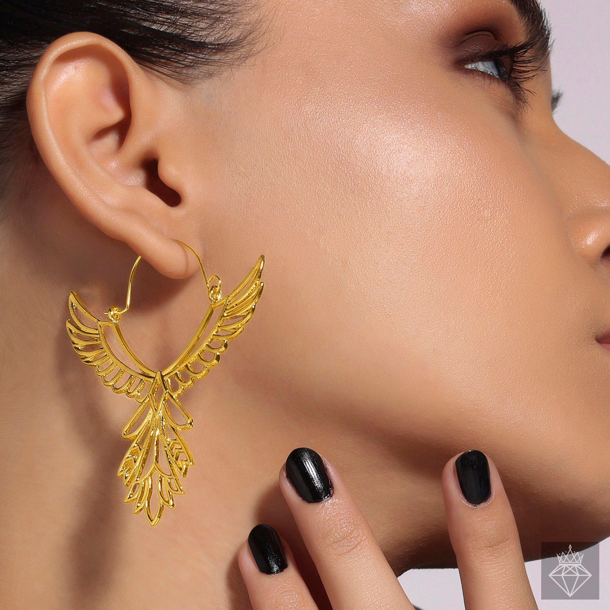 Anti-Tarnish Wild Eagle Gold Plated Wings By PRAO